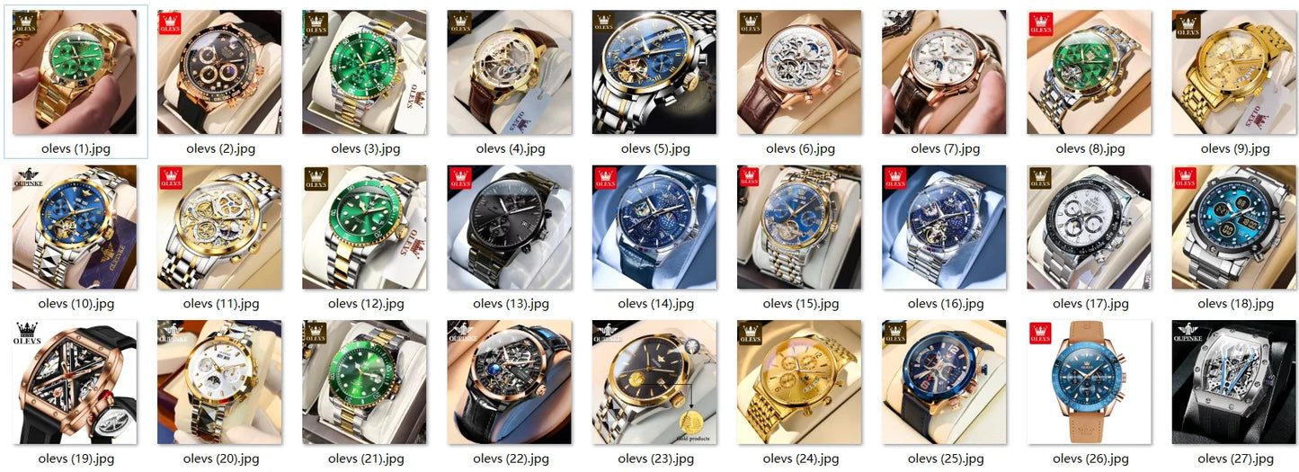 OLEVS™ 5639 – Relógio Masculino Luxo Cronógrafo Tonneau. Design Distinto. Precisão Moderna. Estilo Inconfundível.