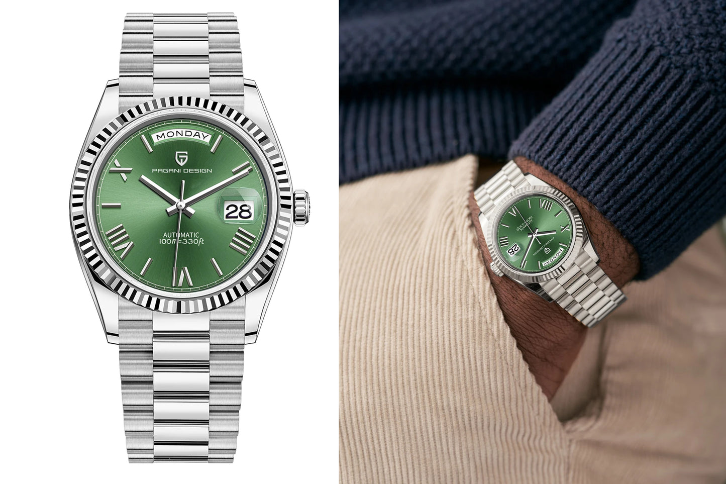PAGANI DESIGN 2025 — Relógio Mecânico Premium Masculino com Cristal de Safira